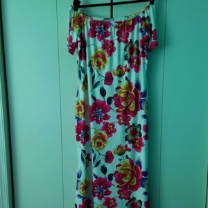Off the shoulder maxi dress